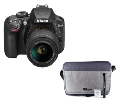 NIKON D3400 DSLR Camera with 18-55 mm f/3.5 Lens & Accessory Kit NIKON D3400 DSLR Camera with 18-55 mm f/3.5 Lens & Accessory Kit